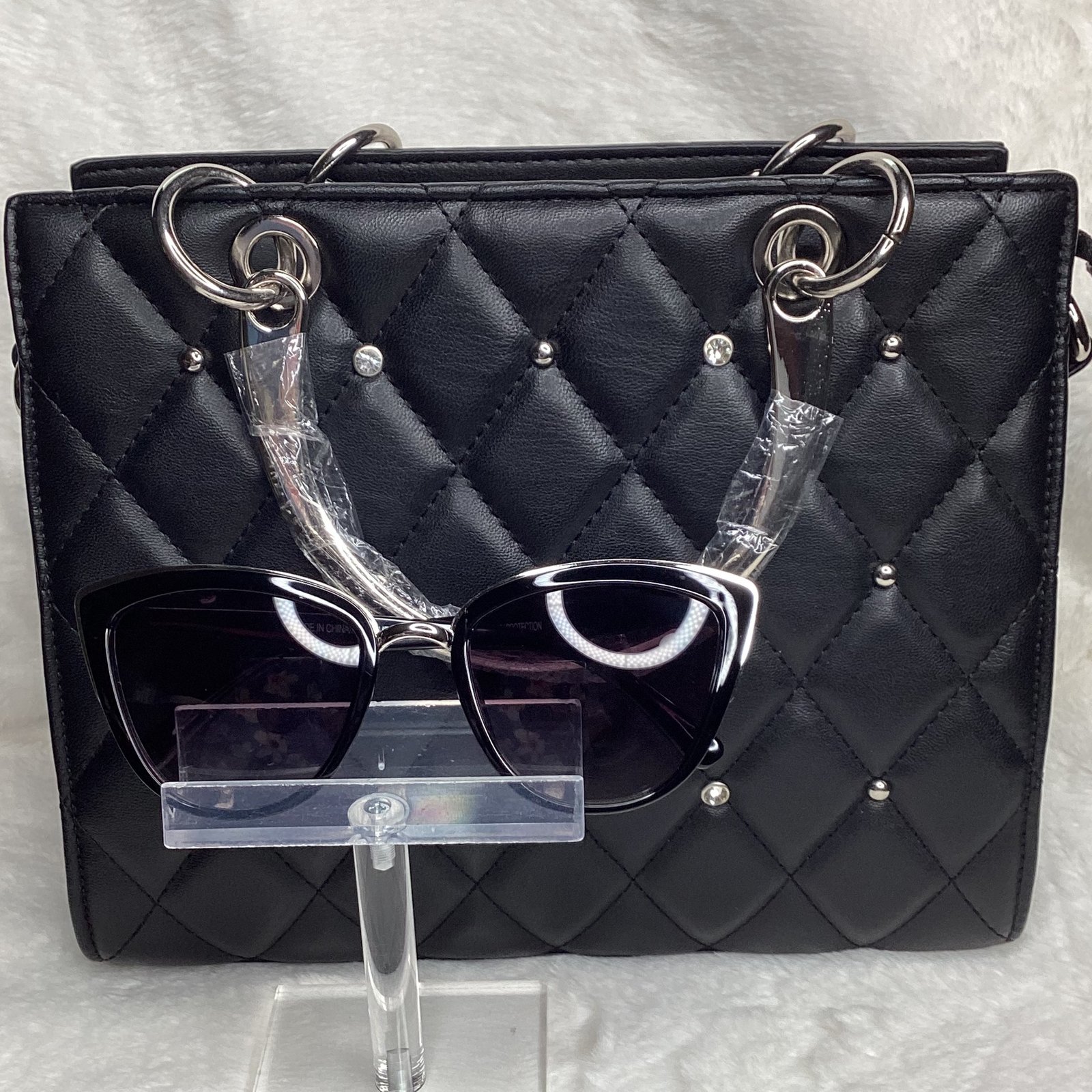 Ebony with silver and studs